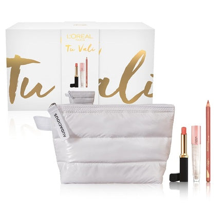 L'Oréal Paris Self Confidence Box Lipstick Volumizing Gloss and Fluffy Beauty Down