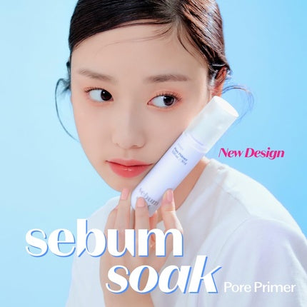 ETUDE Sebum Soak Pore Primer 30ml 23AD Long-Lasting Makeup Base with Sebum Control Effect and Matte Finish Great Pore Coverage Kbeauty 1.05 Fl Oz