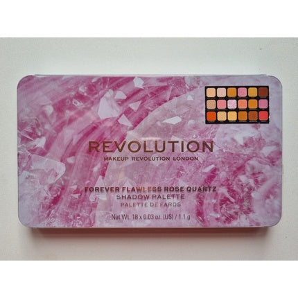 Revolution Forever Flawless Rose Quartz Eyeshadow Palette 18 x 1.1g Shades