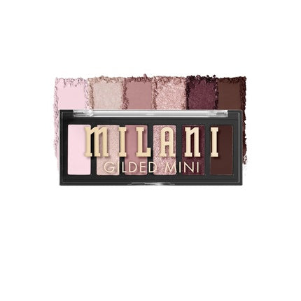 Milani Gilded Mini Eyeshadow Palette with 6 Matte and Shimmer Hues - The Wine Down