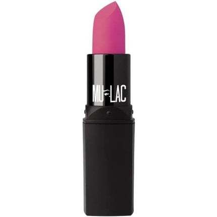 Mulac Cosmetics FLAMINGO Creamy Matte Lipstick Fuchsia with Pastel Texture