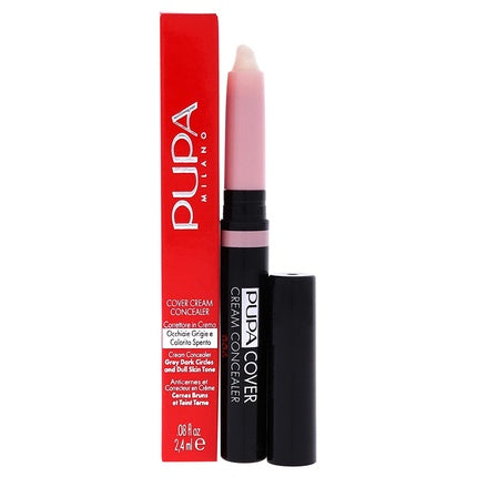 PUPA Milano Cover Cream Concealer Light to Medium Coverage Corrects Dark Circles and Imperfections Blendable Formula Enriched with Vitamin E Neutralizes Skin 006 Pink 0.08 oz