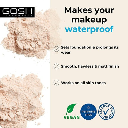 Gosh Waterproof Setting Powder Loose Powder Waterproof 001 Transparent 7g