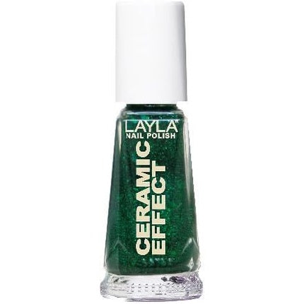 Layla Ceramic Effect Nail Polish N.54 Green Galaxy