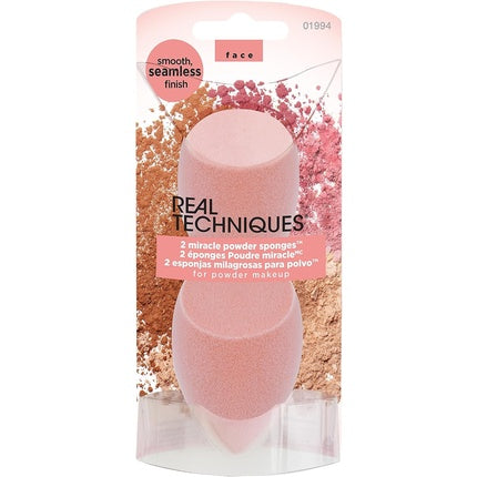 Real Techniques New Foam Technology Miracle Powder Sponge for Even Powder