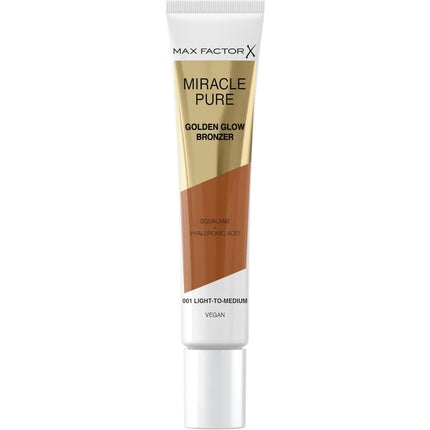 Max Factor Miracle Pure Golden Glow Liquid Bronzer 001 Light to Medium