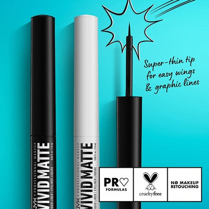 NYX Professional Makeup Ultra-Pigmented Liquid Eyeliner Intense Matte Finish Black 01
