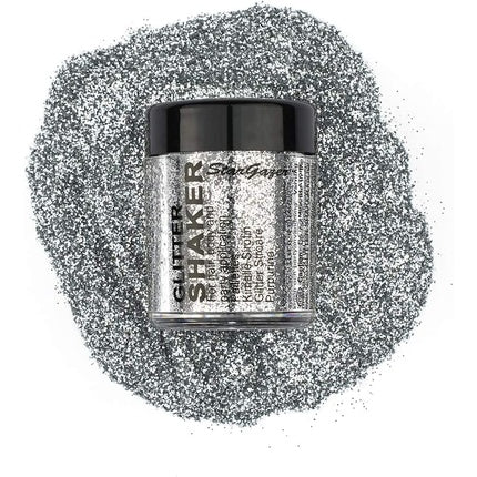 Stargazer Silver Glitter Shaker for Eyes, Lips, Face, Body, Hair and Nails