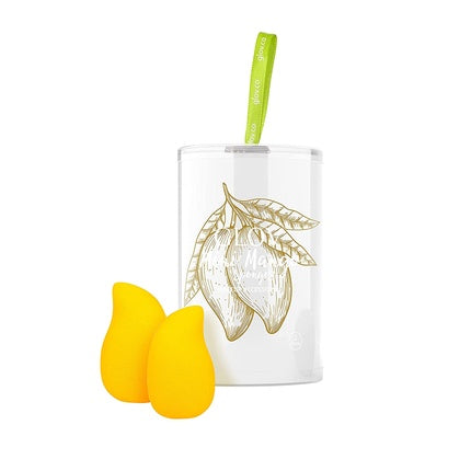 Mini Beauty Blender Set Makeup Sponge for Liquid Powder BB Cream Non-Latex Glov Mango Mini Set