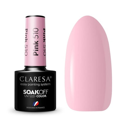 Claresa Soak Off Uv/Led Pink Hybrid Nail Polish 510 5g