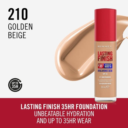 Lasting Finish 35HR Foundation 210 Golden Beige