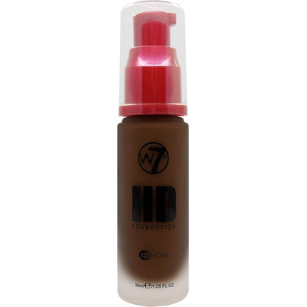 W7 HD Foundation 70% Cocoa Light to Medium Coverage Lightweight Long Lasting