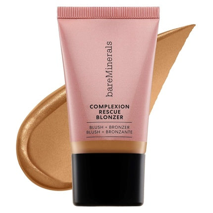 bareMinerals Complexion Rescue Liquid Blonzer Blush Bronzer Hybrid Sun-Kissed Glow Buildable Face Cheeks Gel-Cream Vegan Kiss of Spice 0.5 Ounce