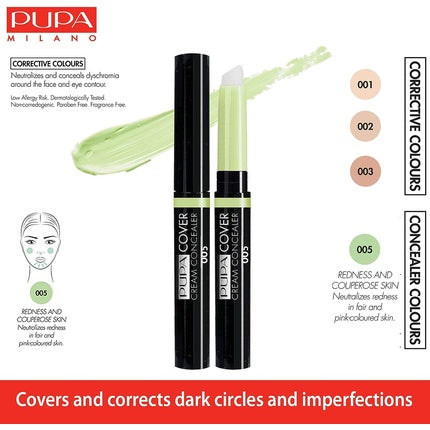 Pupa Cover Cream Concealer 005 Green