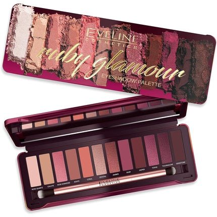 Eveline Ruby Glamour Eyeshadow Palette 12 Shades