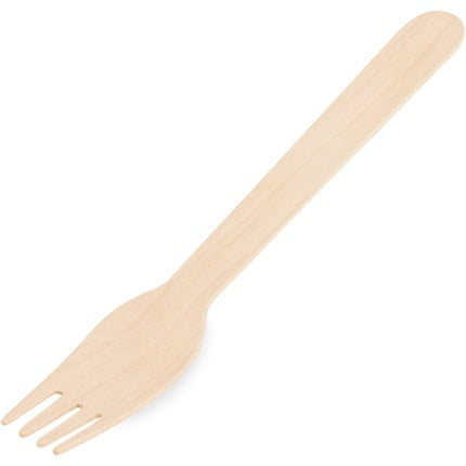 2000 Wooden Forks 16cm - Ideal for Events and Parties - Pack of 100