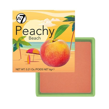 Peachy Beach Blush W7 Orange Blush 6g
