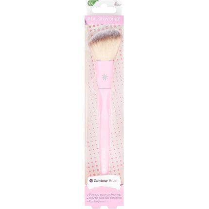 Brushworks Contour Brush Pink One Size