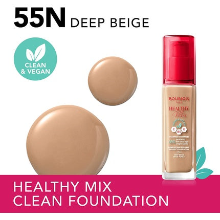 Bourjois Healthy Mix Clean & Vegan Foundation 55 Deep Beige 30ml