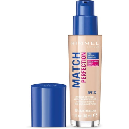Rimmel Match Perfection Foundation Spf20 010 Light Porcelain 30ml