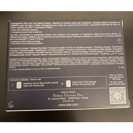 Dior Forever Natural Velvet LongWear Compact Foundation 1N Neutral 10g