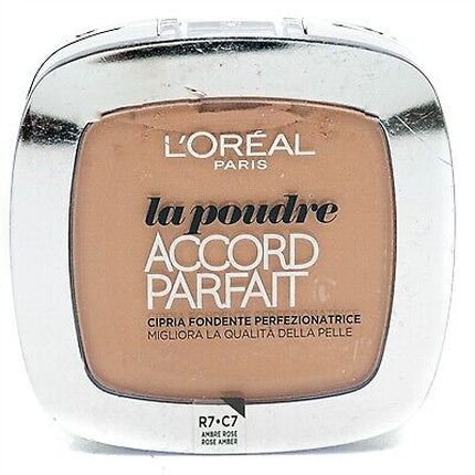 L'Oreal Accord Perfect Powder Foundation R7 Amber Rose 0.31oz