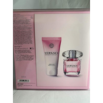 Versace Bright Crystal Gift Set With 30ml Eau De Toilette Spray and 50ml Perfumed Body Lotion