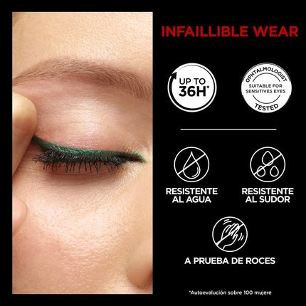 L'Oreal Infallible Grip 36H Eyeliner Emerald Green
