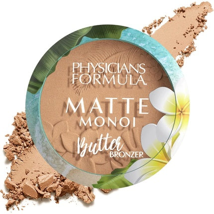 Physicians Formula Matte Monoi Butter Bronzer Long-lasting Bronzer Powder with Essential Fatty Acids and Pro-vitamins Matte Light Bronzer