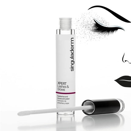 Singuladerm XPERT Lashes & Brows Serum 4ml - Lifting, Strengthening, and Protective Effect - 2 in 1 for Eyelash and Eyebrow Treatment