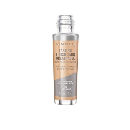Rimmel Lasting Finish Breathable Foundation Light Nude 1 Fluid Ounce
