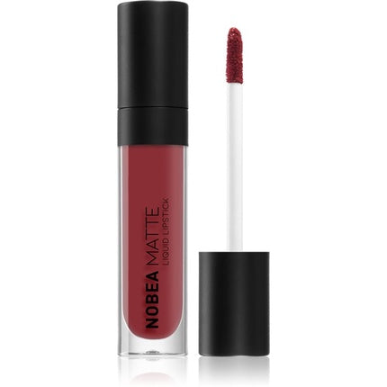NOBEA Day-to-Day Matte Liquid Lipstick - Maroon #M10, 7 ml