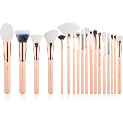 Jessup Makeup Brushes Set 18pcs Peach Puff Eyeshadow Blending Blush Powder Foundation Brochas Synthetic Hair T461