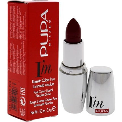 PUPA Milano I'm Pure Colour Lipstick Absolute Shine 3.5g 313 Hot Ruby