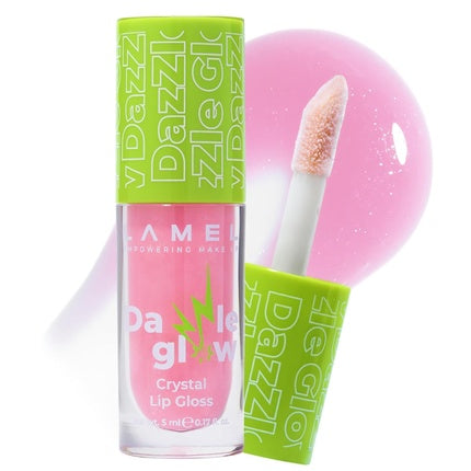 Lamel Dazzle Glow Crystal Clear Lip Gloss - Hydrating Non-Sticky Lip Gloss