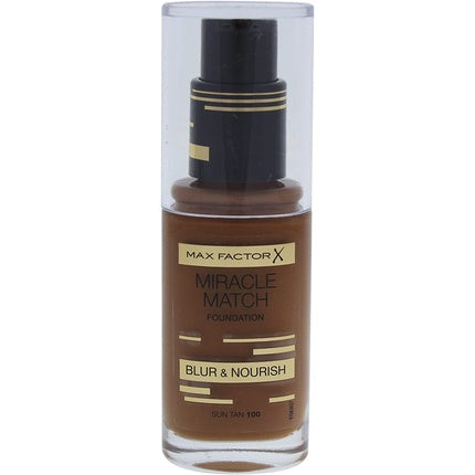 Max Factor Miracle Match Blur & Nourish Foundation Sun Tan 100