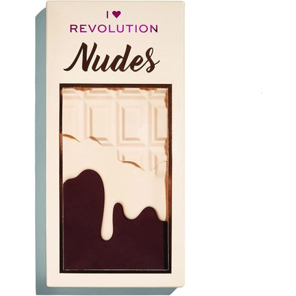 I Heart Revolution Chocolate Eyeshadow Palette Nudes - 18g