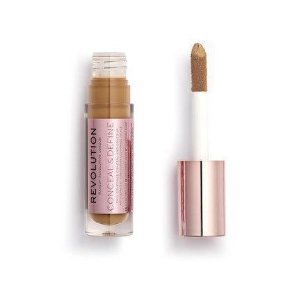 Makeup Revolution Conceal & Define Concealer Full Coverage Makeup Matte Finish Long Wear Vegan C14.5 4ml