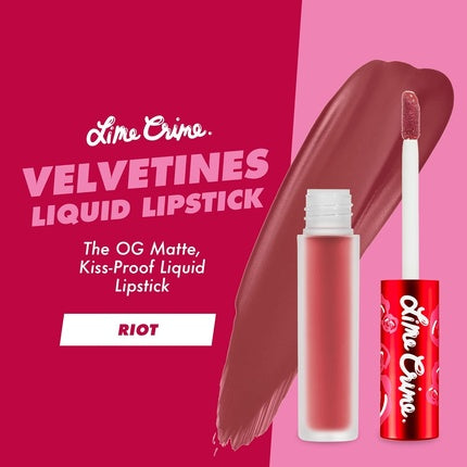 Lime Crime Velvetines Liquid Matte Lipstick Riot Red Brown