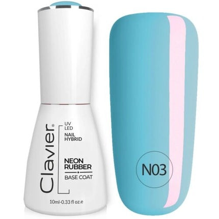 Luxury Neon Rubber Base Colorful Rubber Base N03 Blue Rainbow