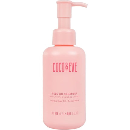 Coco & Eve Seed Oil Cleanser Gentle Makeup Remover Cleansing Oil with Papaya Seed Oil Dragon Fruit Antioxidants Vitamin E for Nourished Radiant Glowy Skin 120ml