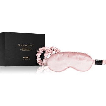 Notino Silk Collection Sleeping Mask & Scrunchies Set - Pink