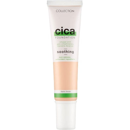 Collection Cosmetics Hydrating Medium Coverage Cica Foundation Infused with Anti-Redness Vegan Foundation 30ml Ivory