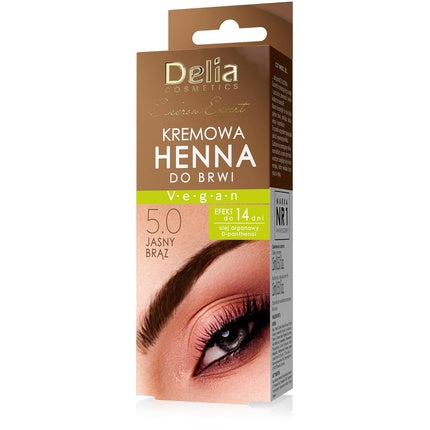 Delia Cream Henna For Eyebrows 5.0 Light Brown 15ml