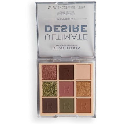 Revolution Ultimate Desire Shadow Palette Stripped Khaki