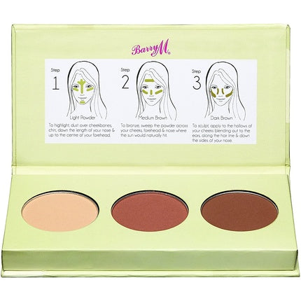 Barry M Cosmetics Chisel Cheeks Contour Kit Light