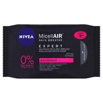 Nivea MicellAir Expert Waterproof Makeup Remover Wipes for Face and Eyes