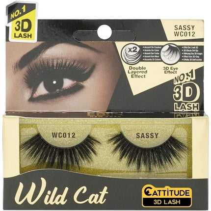 Wild Cat Attention 3D Lashes WC012 Sassy