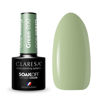 Claresa Soak Off Uv/Led Green Hybrid Nail Polish 800 5g