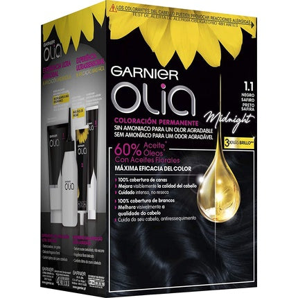 OLIA Permanent Hair Color #1.10 Black Sapphire